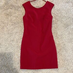 Zara Red Cap-Sleeve Mini Dress